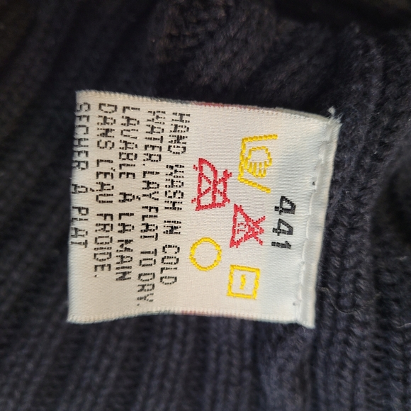 Vavy Vintage Heavy Knit Cotton Sweater Size L - Picture 5 of 5